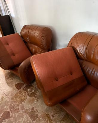 Poltrone in pelle senza segni di usura