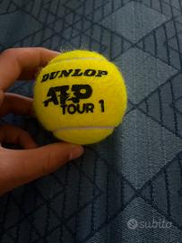 Pallina autograffata  e autografo di Sinner