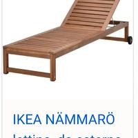 Sdraio in legno da esterno