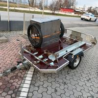 Carrello portamoto/attrezzature sportive