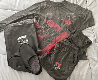 Lounge set pigiama unisex Qatar Airways Formula 1
