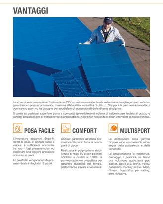 Pavimento per ballo, tennis, calcetto ecc