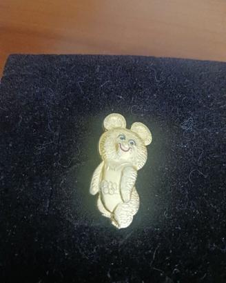 Spilla da bavero Vintage orsetto Misha