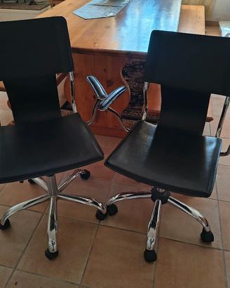 2 sedie da ufficio girevoli – €40 la coppia