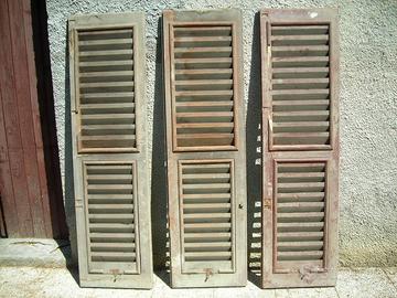 3 PERSIANE/ANTE/SCURI IN LEGNO FINESTRE