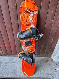 Snowboard Salomon Fierce 129, attacchi e scarponi