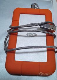 LaCie Rugged Mini disco  portatile 1TB USB3