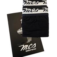 MCS 2 boxer uomo neri tg. L elastico con loghi