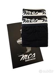 MCS 2 boxer uomo neri tg. L elastico con loghi