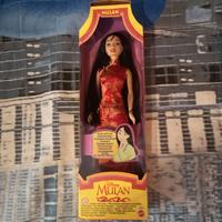 Bambola Mulan Mattel, Disney 1997, vintage, nuova 