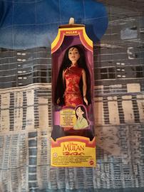 Bambola Mulan Mattel, Disney 1997, vintage, nuova 