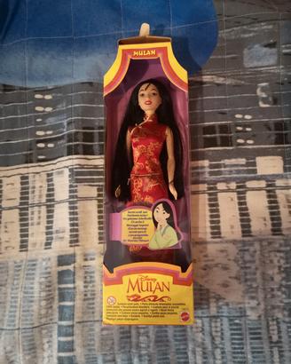 Bambola Mulan Mattel, Disney 1997, vintage, nuova 