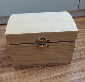 Cofanetto bauletto legno