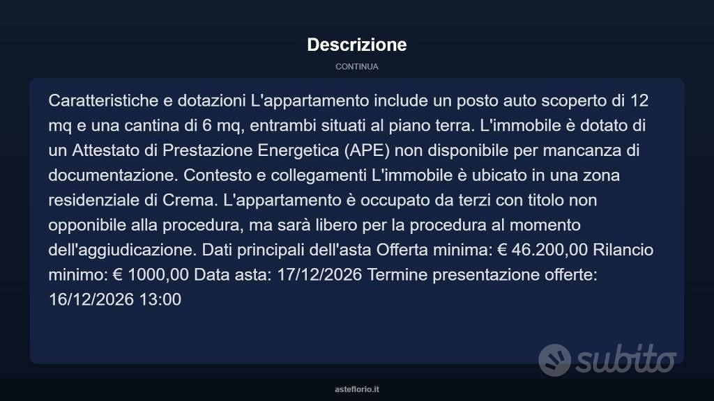 Appartamento – Crema, Ombriano - Vista 5