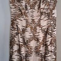 ABITO IN RASO DI SETA E RICAMI IN ORO