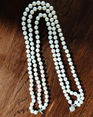 COLLANA PERLE SINTETICHE BIANCHE