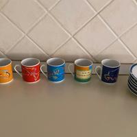 Lotto completo (6 tazzine e 6 piattini)