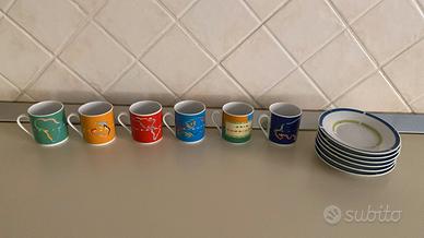 Lotto completo (6 tazzine e 6 piattini)