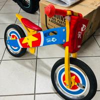 Bici bimbo in legno senza pedali