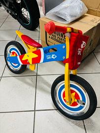 Bici bimbo in legno senza pedali