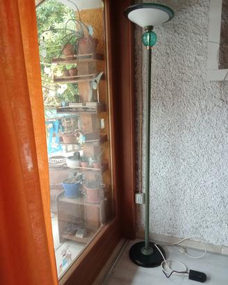 Lampada vetro siffiato piantana design 
