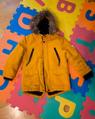 Giacca Cappuccio Primark 6-7 anni Gialla