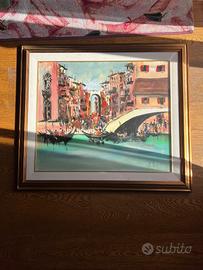 Quadro "Fondamenta" (1984) – Olio su tela