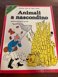 Vecchio libro per ragazzi ‘Animali a nascondino ‘