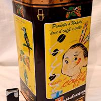 Grande scatola in Latta Caffe' Passalacqua vintage