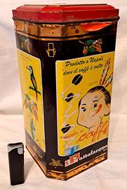 Grande scatola in Latta Caffe' Passalacqua vintage
