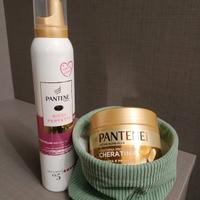 Maschera pantene alla cheratina+schiuma ricci pant