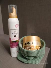 Maschera pantene alla cheratina+schiuma ricci pant