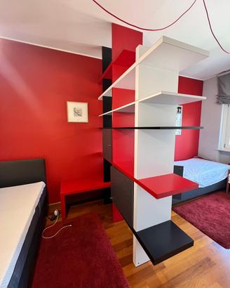 Libreria divisoria design bifacciale h 280