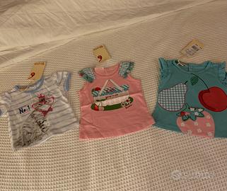 Set tre T-Shirt bimba 3 mesi Brums