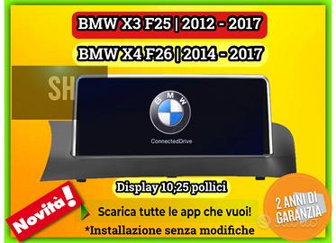 Monitor BMW X3-X4 touch 10.25 pollici carplay