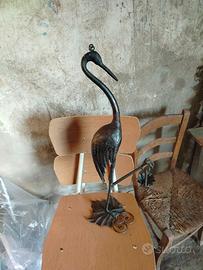 Cicogna in ferro battuto