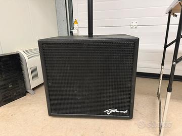 Coppia subwoofer amplificati powersoft