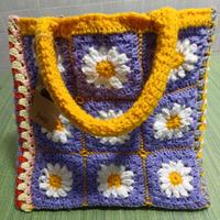 Borsa a uncinetto fatta a mano mod. granny square