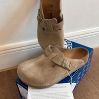 Birkenstock Boston Suede Sabbia 38 Nuove