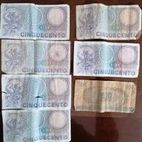 Monete 500 lire di carta