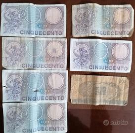 Monete 500 lire di carta