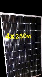 4 pannelli fotovoltaici usati da 250w