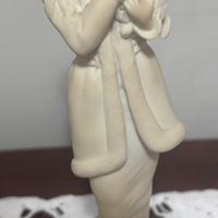 Rara Statuetta Lady Con Cane Di G Armani