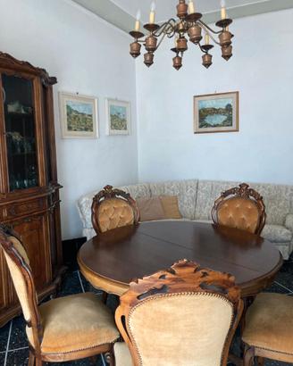 Sala da pranzo anno 80 in legno, come nuova