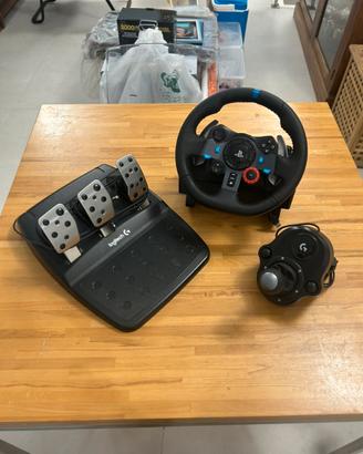Volante Logitech G29 + Pedaliera + Cambio Manuale