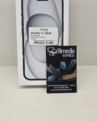 iPhone 15 128GB nero usato garanzia 