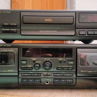 Piastra registratore Technics RS-TR474 e CD player