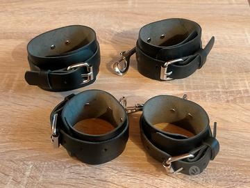bracciali in pelle per polsi e caviglie 
