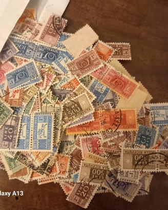 lotto francobolli pacchi postali 