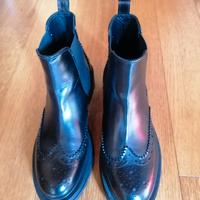 Stivaletti Carmens in pelle nera nuovi 41